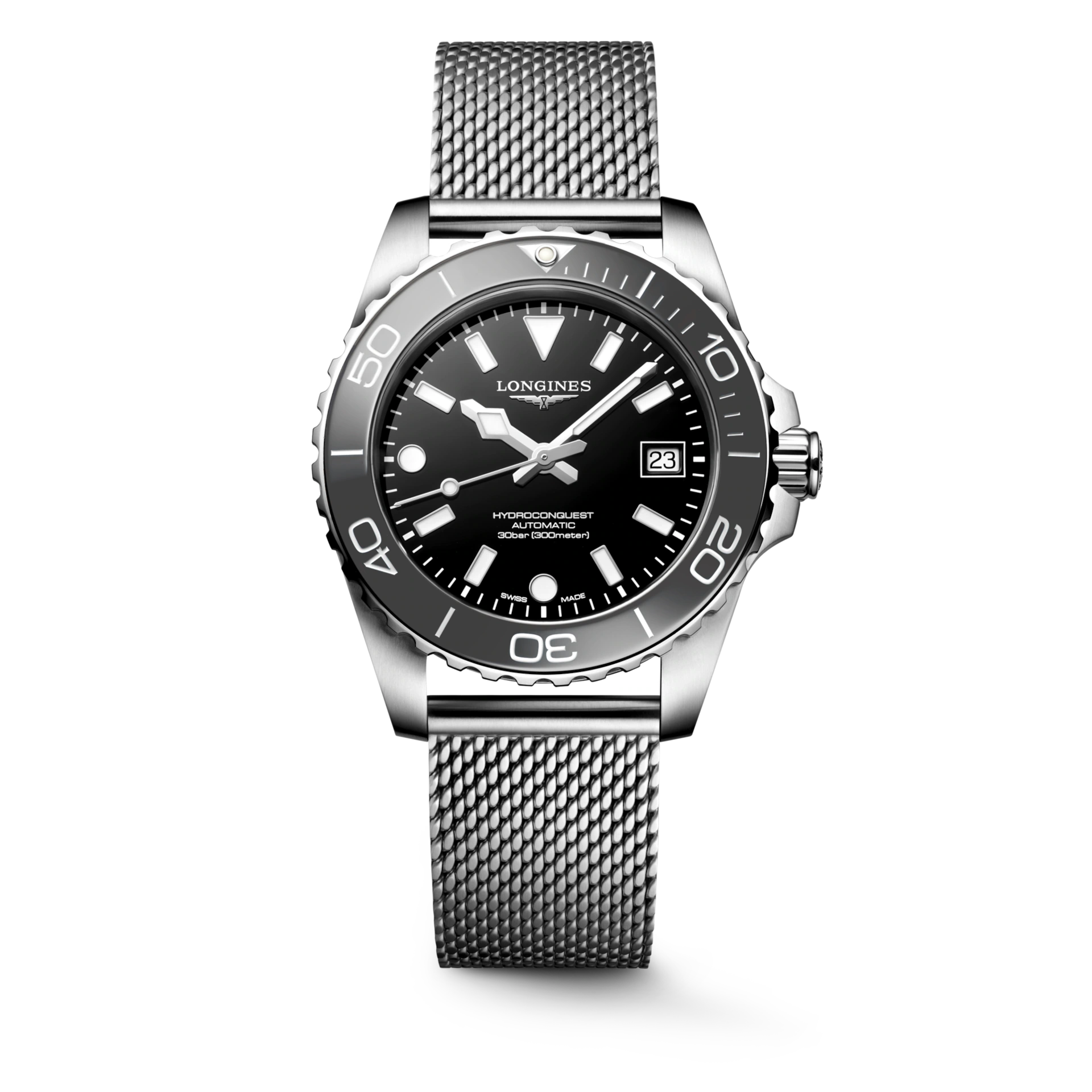 Longines HydroConquest 39 mm Siyah