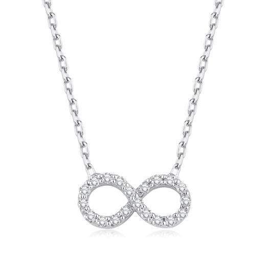 0.09 Karat Pırlanta Infinity Kolye