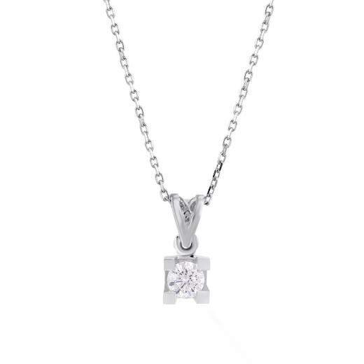 0.18 ct. Diamond Solitaire Necklace