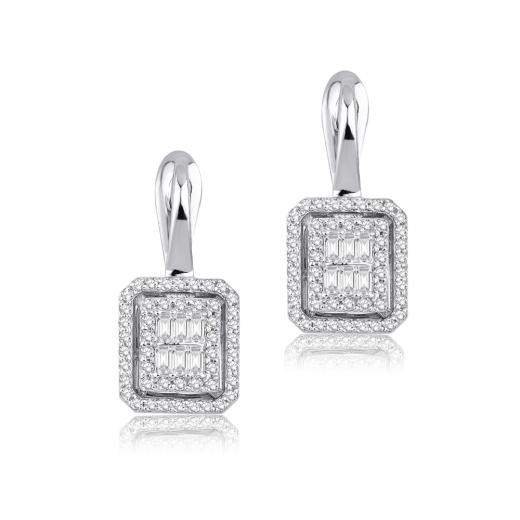 0.51 ct. Diamond Laranj Baguette Earrings